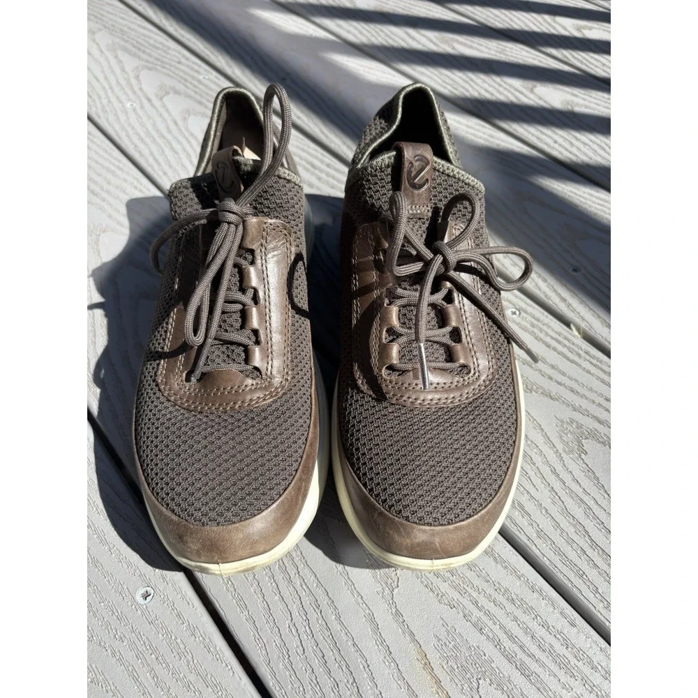 ECCO Soft 7 Runner Sneakers Titanium Brown Shoes Men's Size 6 - Women's Size 7.5